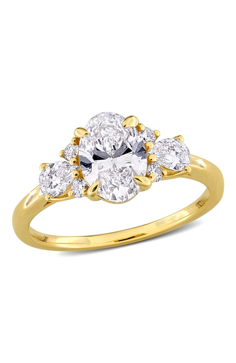 Julianna B. 1-3/4 CTW Lab-Grown Diamond Cluster Ring 14k, Main, color, Yellow Gold