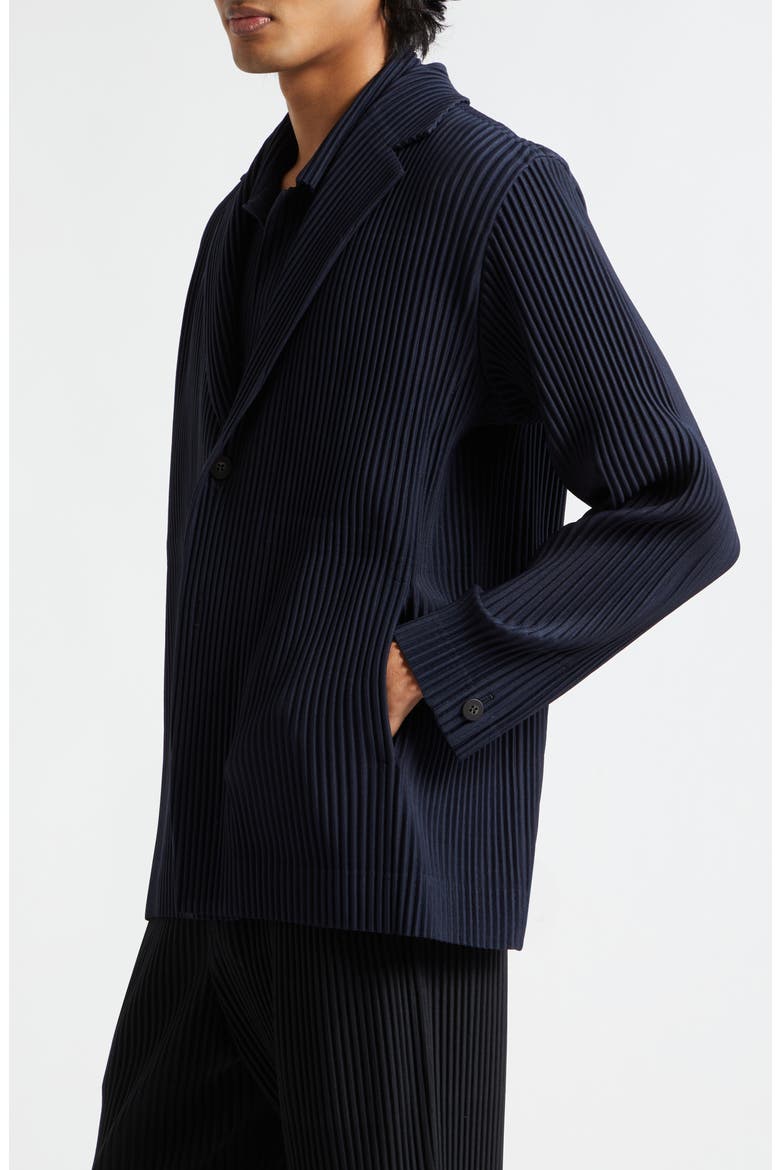 Pleated Blazer, Alternate, color, NAVY