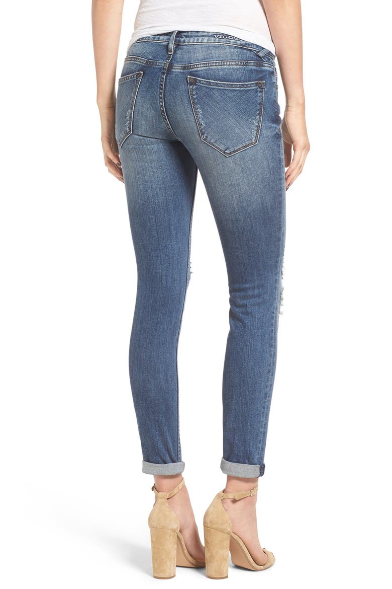'Thompson Tomboy' Ripped Boyfriend Jeans, Alternate, color, MEDIUM WASH