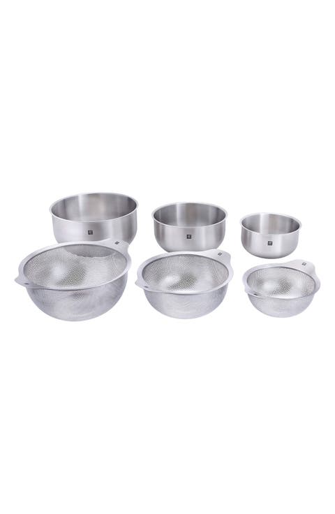 Prep 6-Piece Bowl & Strainer Set