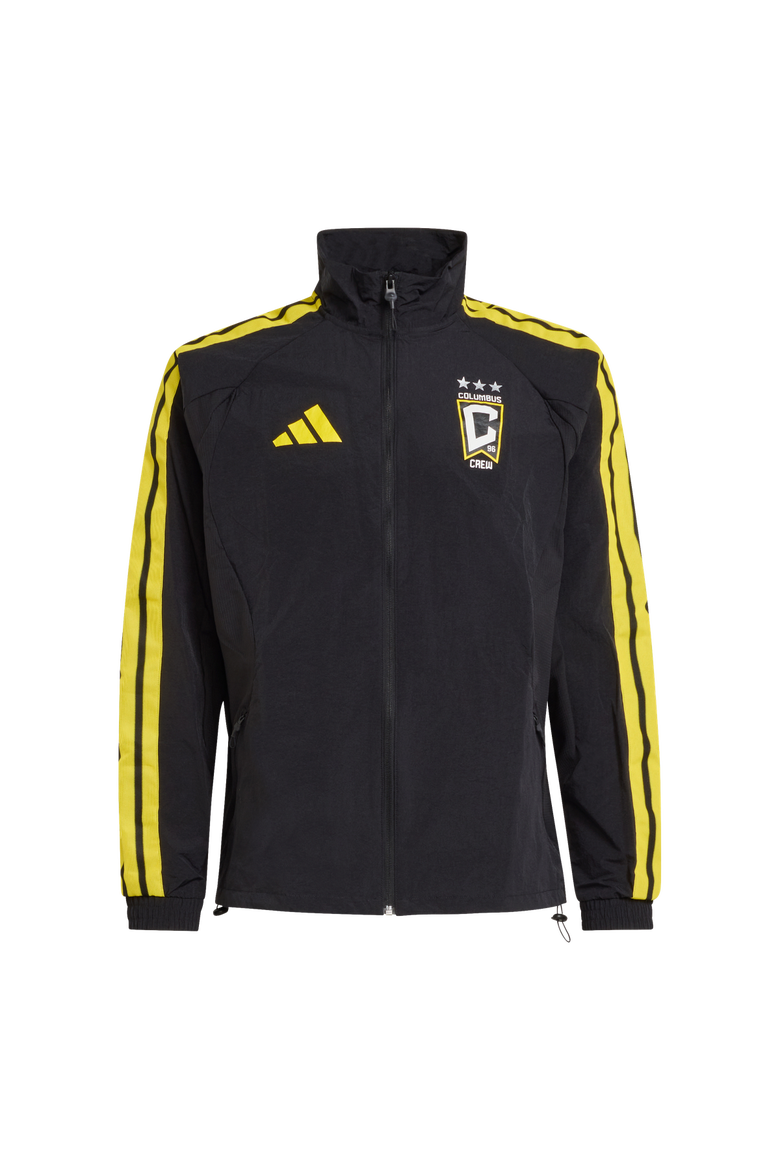 Men's adidas  Black Columbus Crew 2026 Anthem Raglan Full-Zip Jacket, Alternate, color, Black