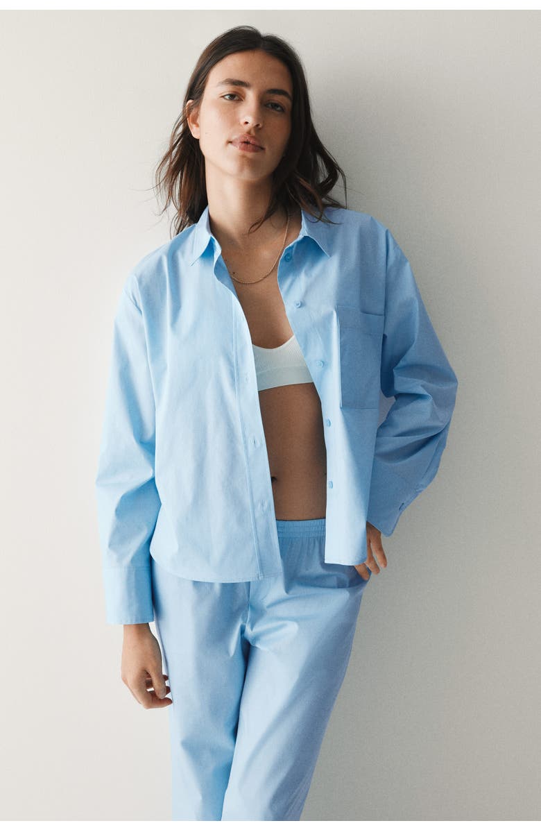 H&M Cotton Pyjamas, Alternate, color, Blue