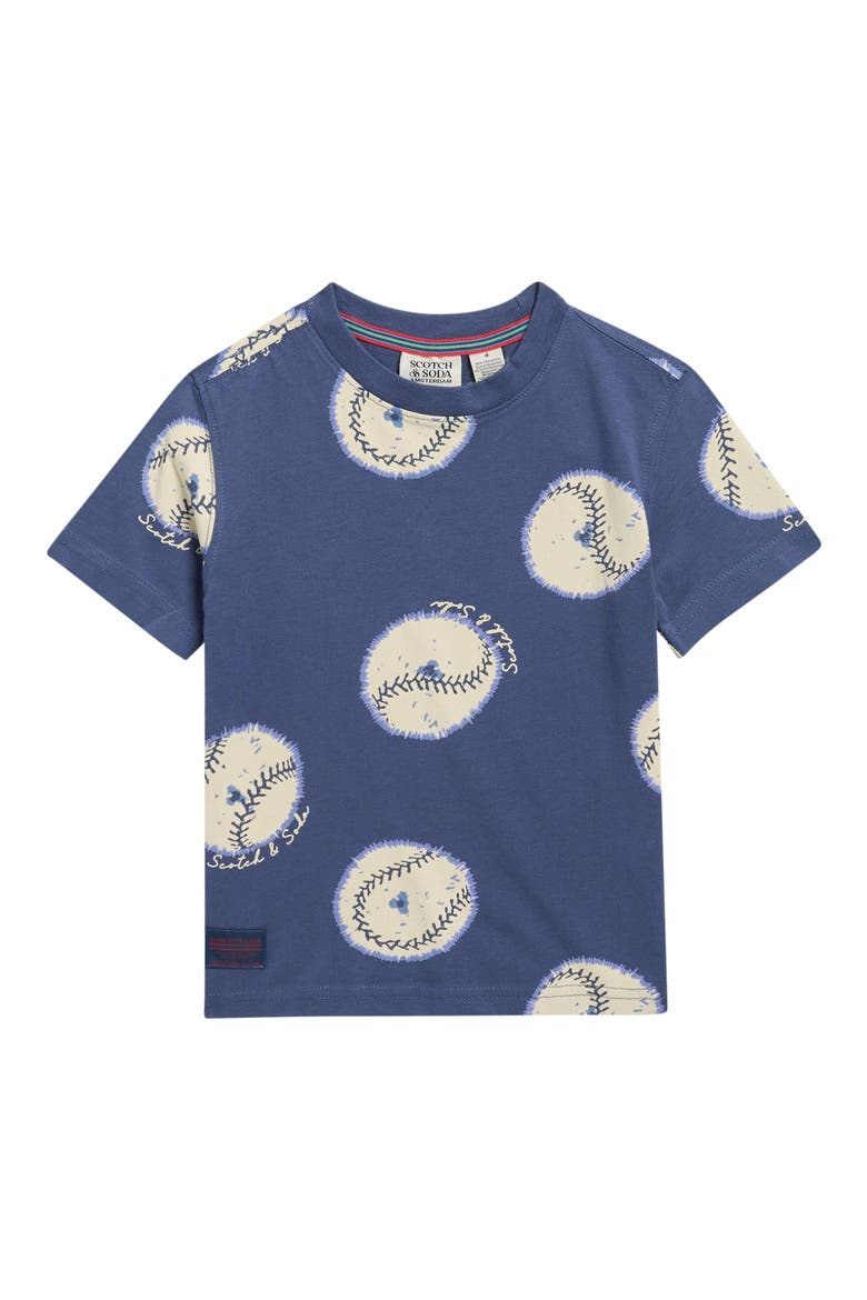 Kids' Baseball T-Shirt, Main, color, DARK OBSIDIAN