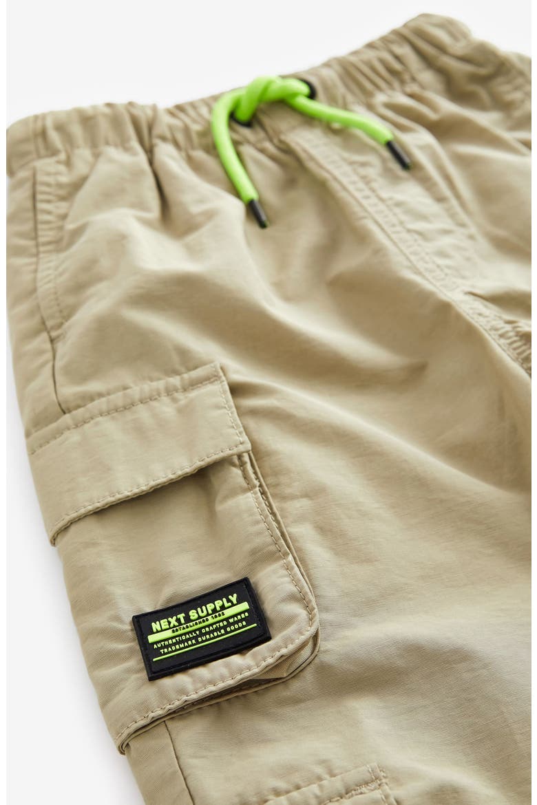 Kids' Cotton Blend Cargo Pants, Alternate, color, NATURAL