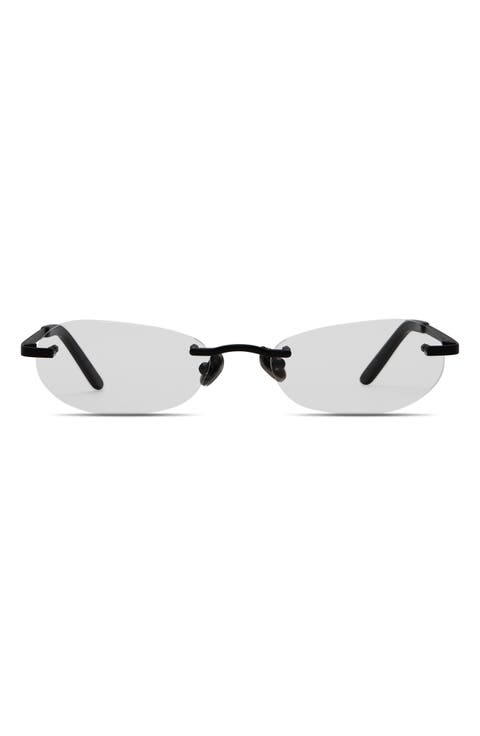 Toby 53mm Rimless Oval Sunglasses