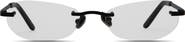 Elisa Johnson Toby 53mm Rimless Oval Sunglasses