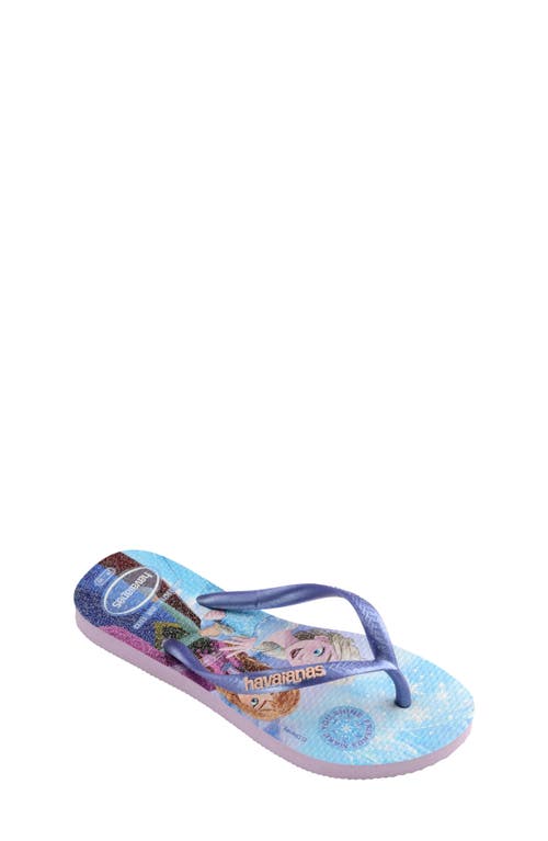 Havaianas Disney Princess Flip Flop In Purple