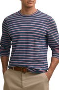 Brooks Brothers Mariner Stripe Long Sleeve Cotton T-Shirt