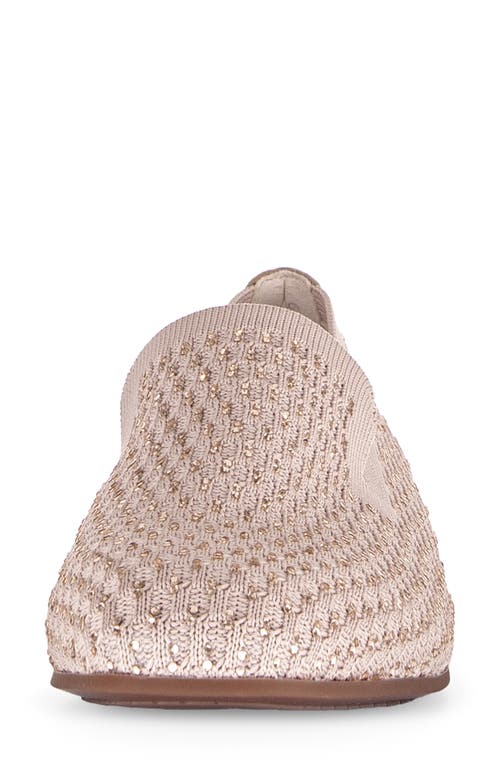Gabor Rhinestone Knit Loafer In Rouge