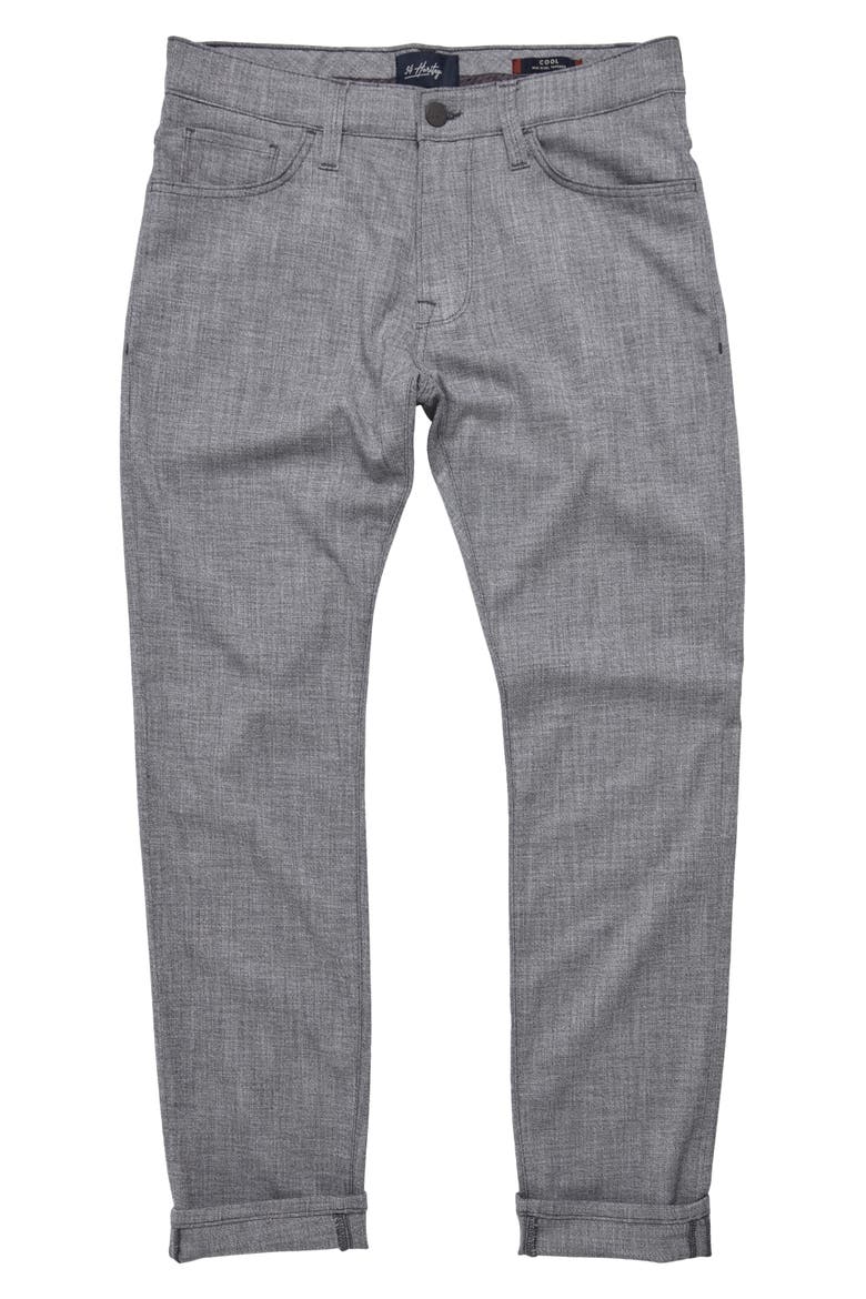 Courage Straight Leg Five Pocket Pants, Main, color, GREY CROSS TWILL