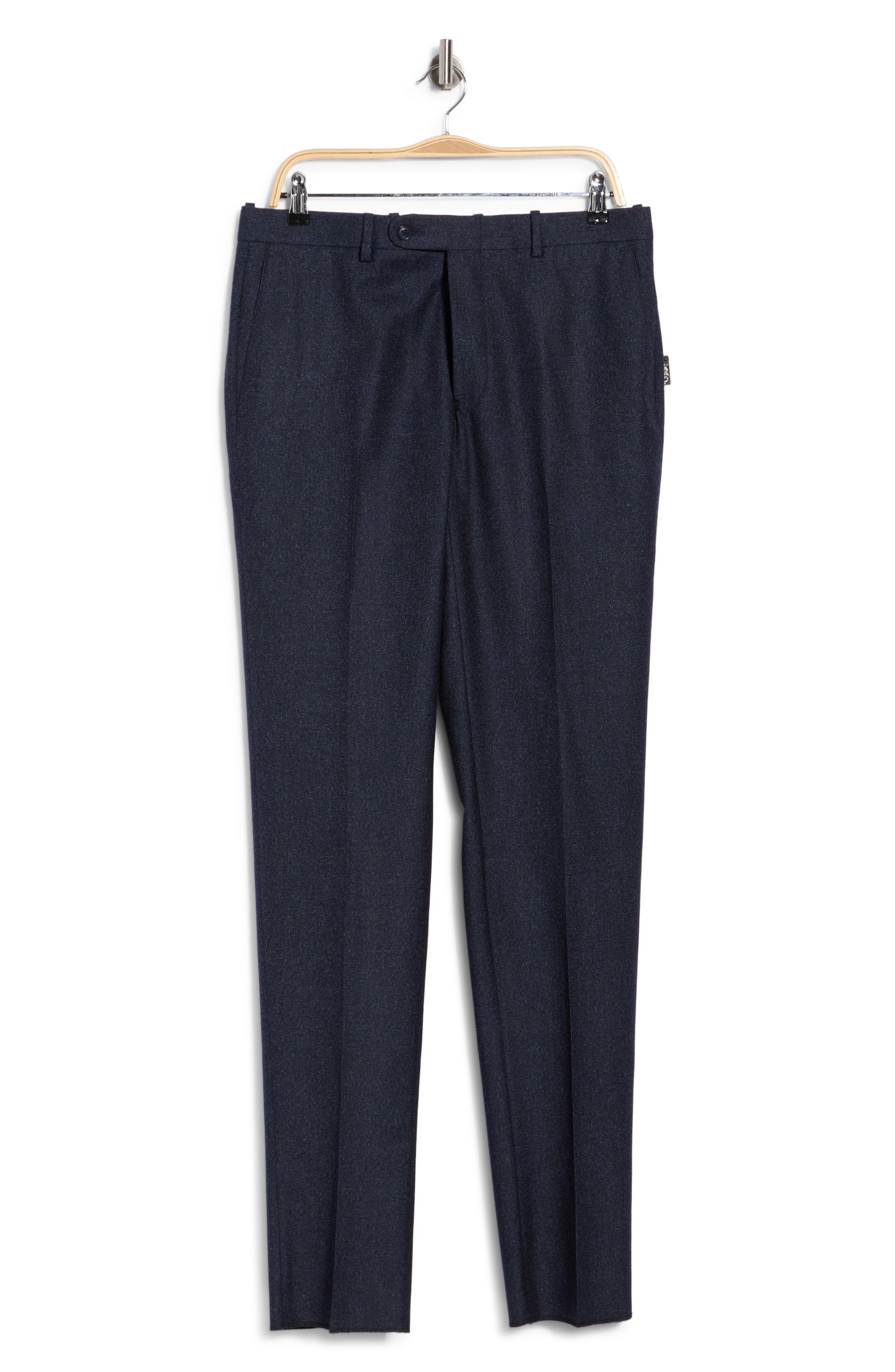 Harker Wool & Cotton Flat Front Trousers