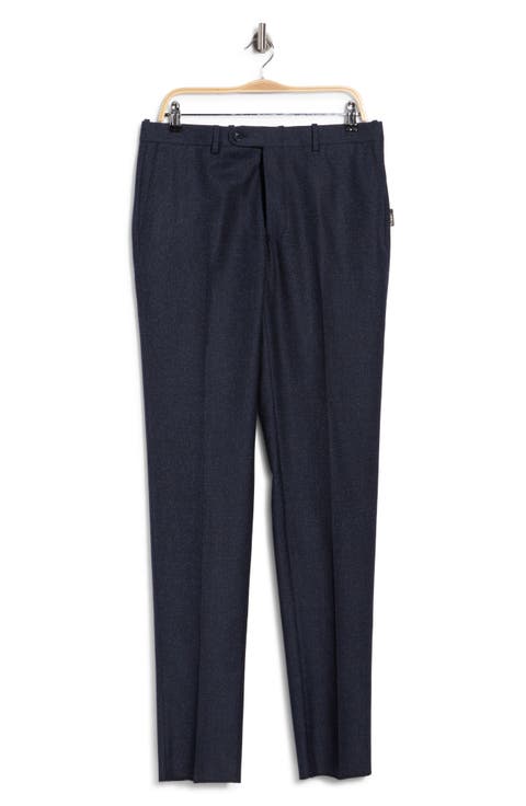 Harker Wool & Cotton Flat Front Trousers