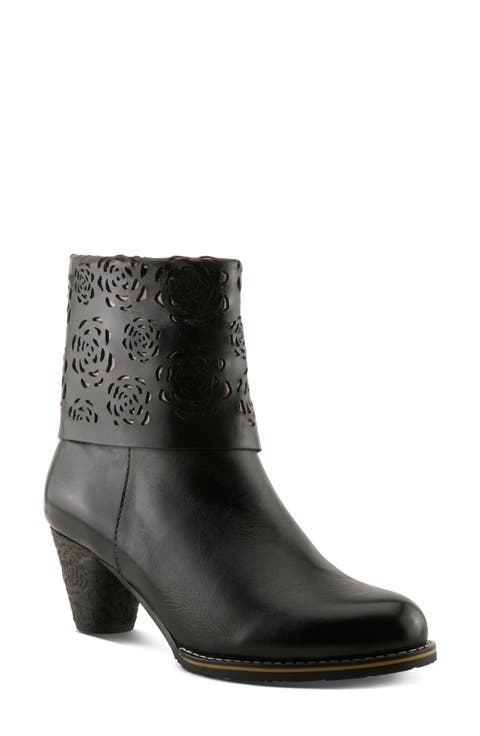Kissofarose Leather Bootie