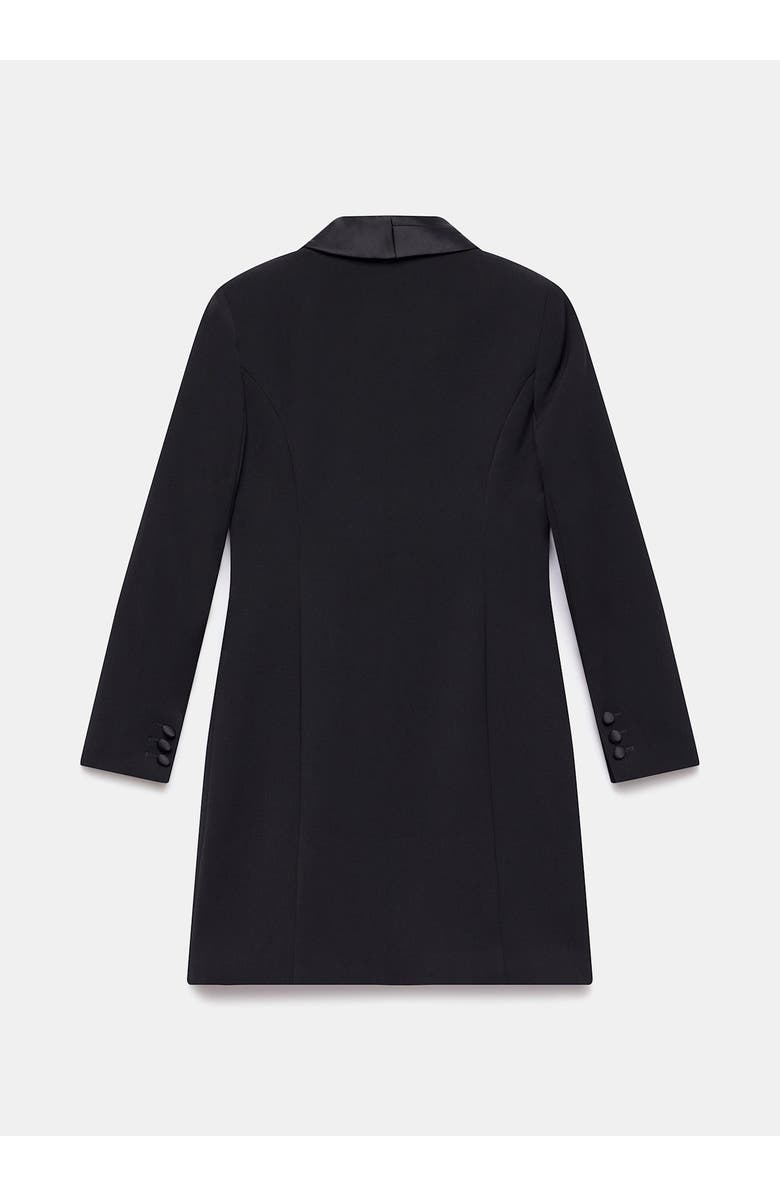 MINT VELVET Blazer Fringe Detail Mini Dress, Alternate, color, Black