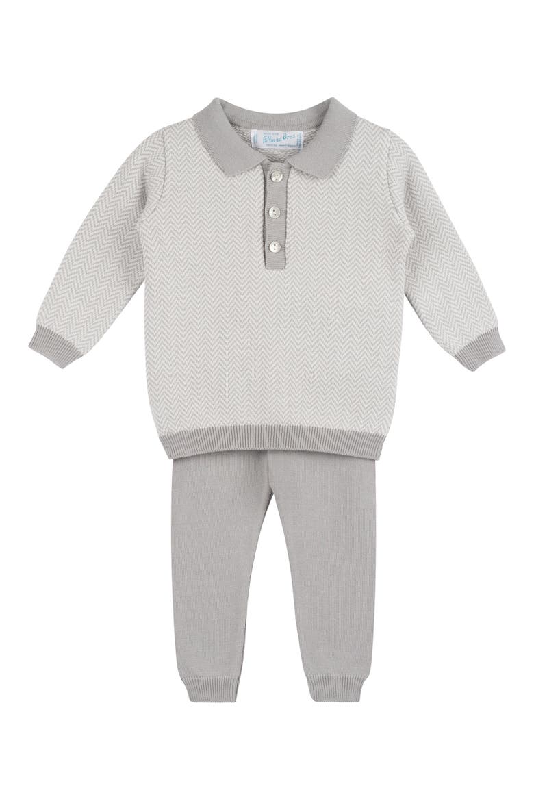 Chevron Sweater & Pants Set, Main, color, GREY