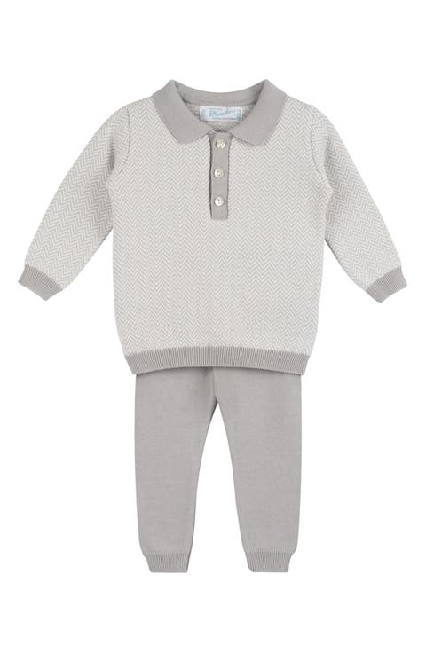 Chevron Sweater & Pants Set (Baby)