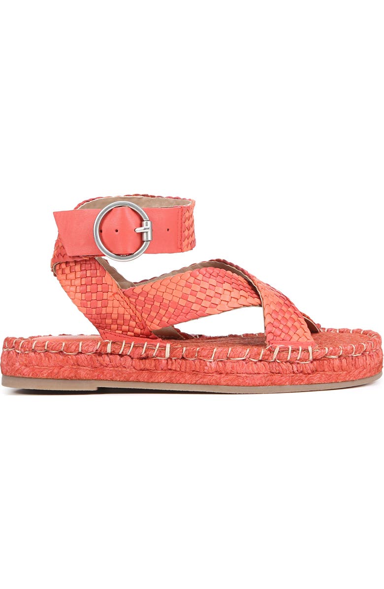 Sam Edelman Dakota Espadrille Platform Sandal, Alternate, color, Bright Poppy