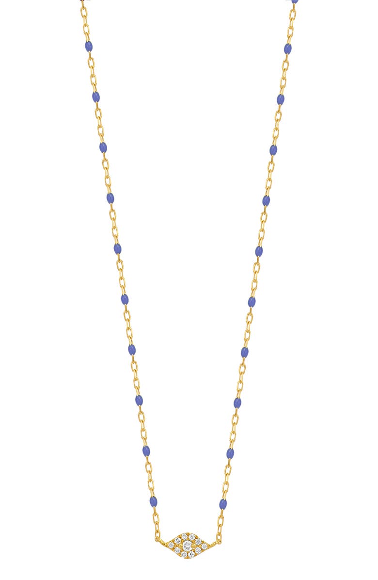 Bony Levy Icon 18K Yellow Gold Pavé Diamond Evil Eye Pendant Necklace, Main, color, 18Ky Gold