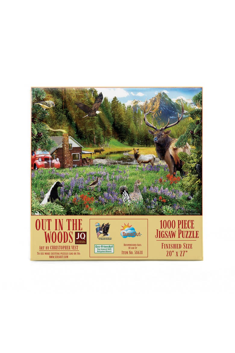 Out in the Woods 1000 piece Jigsaw Puzzle for Adults, Alternate, color, Multicolor