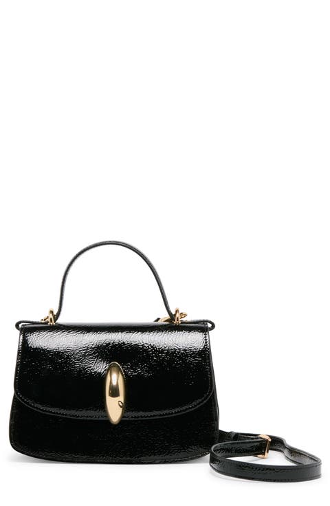 Lucia Faux Leather Top Handle Bag