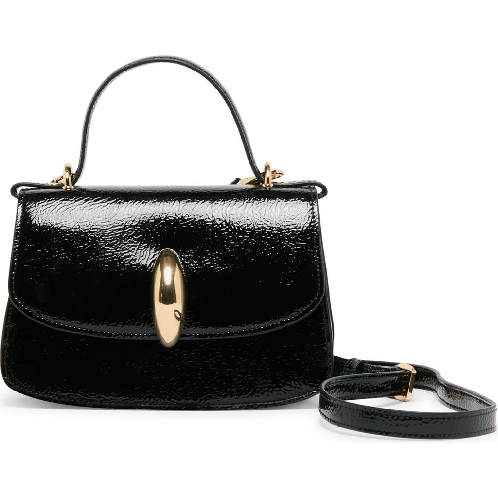 Dolce Vita Lucia Faux Leather Top Handle Bag In Black