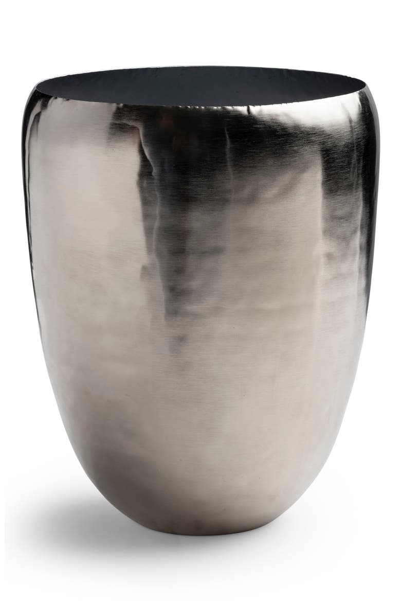 Nile Wastebasket, Main, color, SILVER