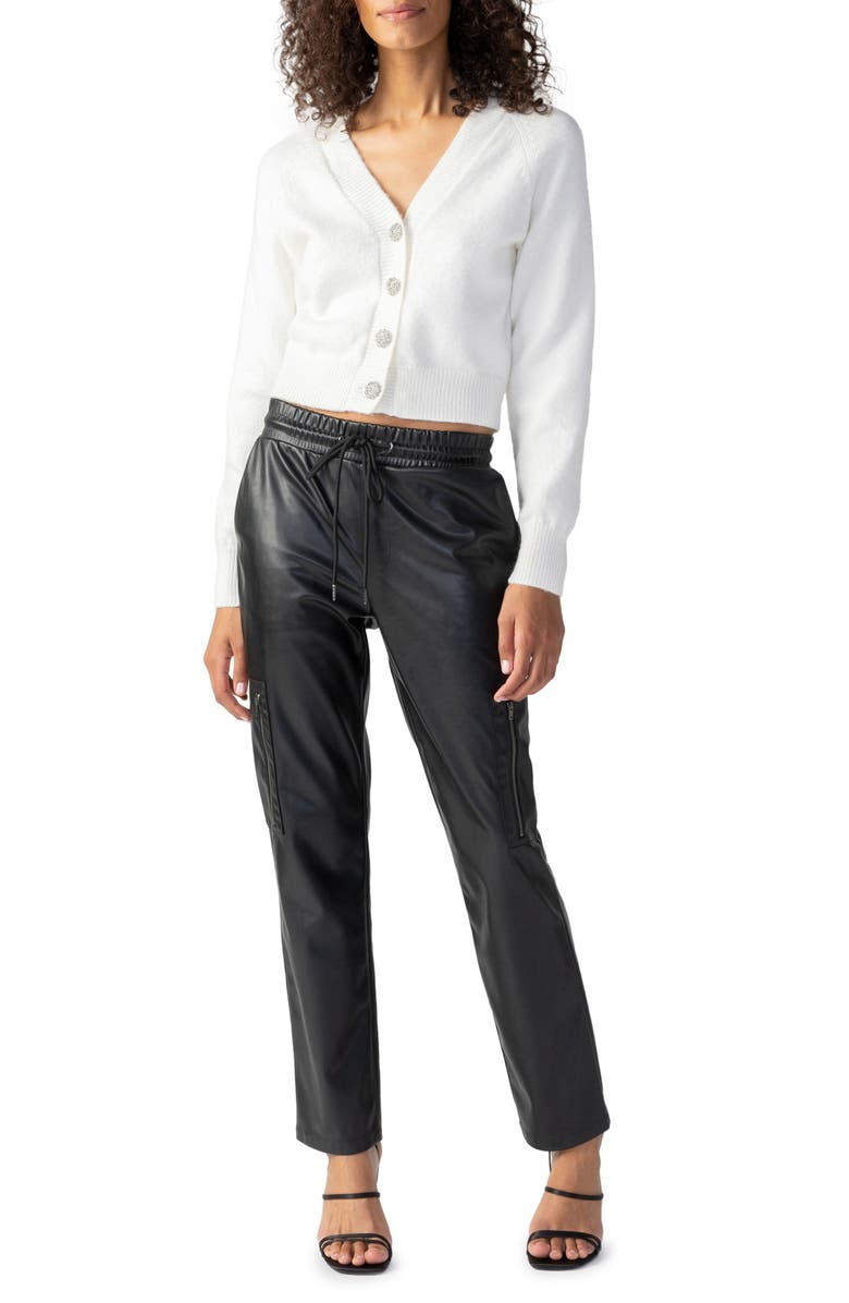 Sanctuary Jeweled Button Baby Cardigan, Alternate, color, 