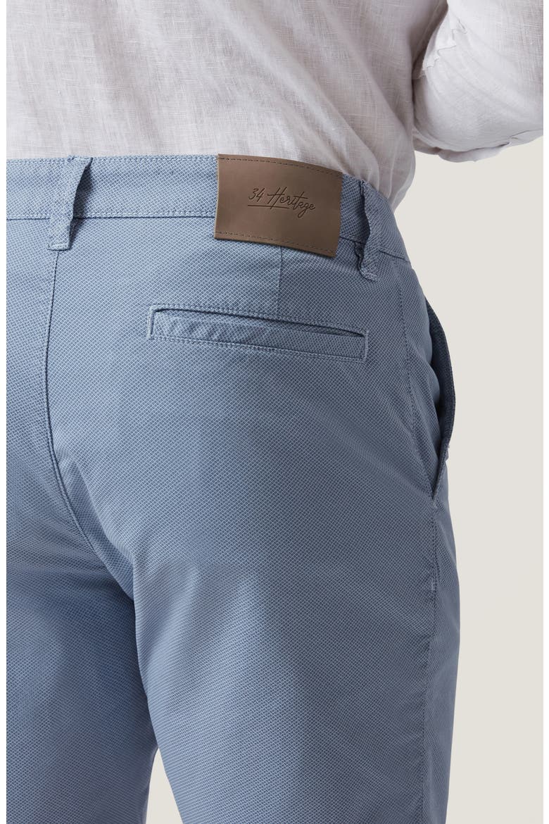 Arizona Slim Fit Blue Tie Print Flat Front Cotton Shorts, Alternate, color, TIE PRINT