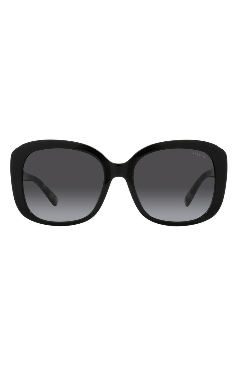 COACH 55mm Gradient Butterfly Sunglasses, Main, color, 