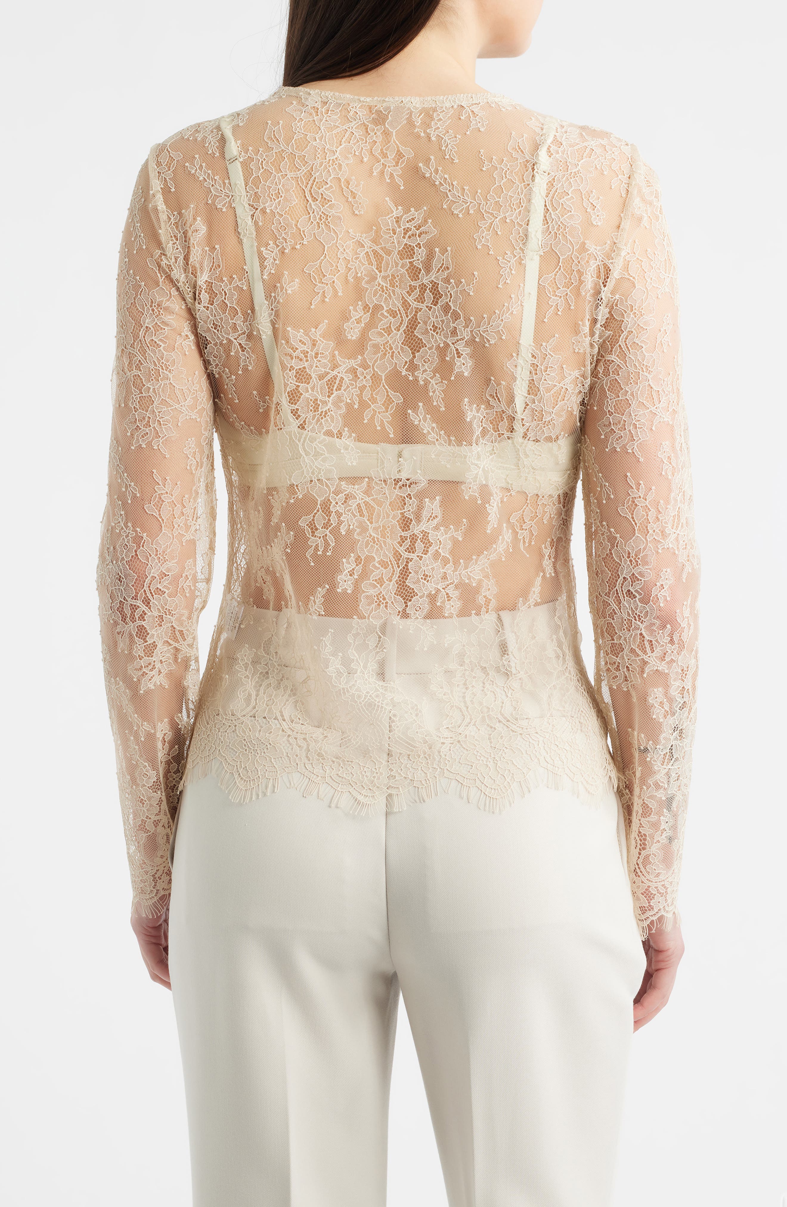Fallon Sheer Lace Top - image 2