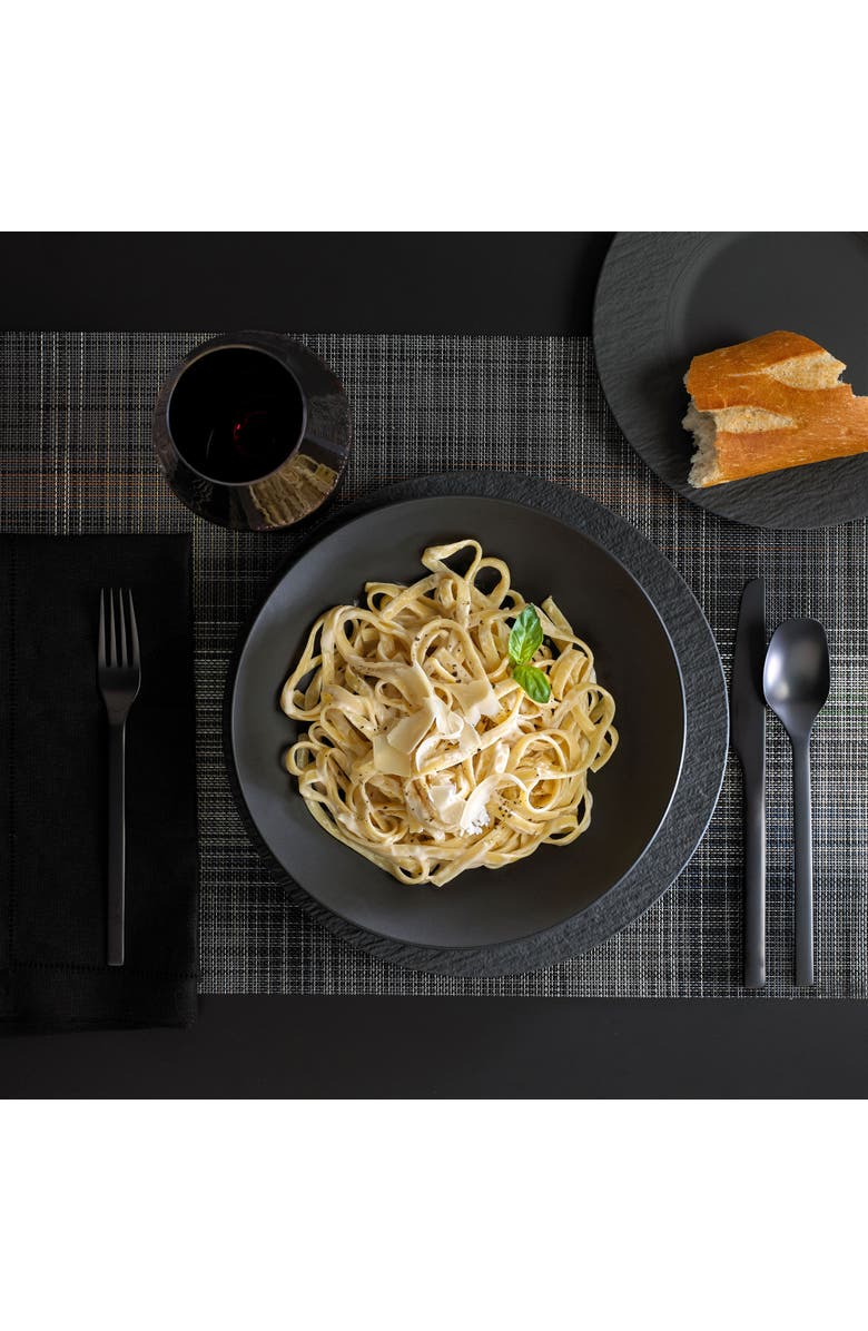 Villeroy & Boch Manufacture Rock 12 Piece Set, Alternate, color, Black