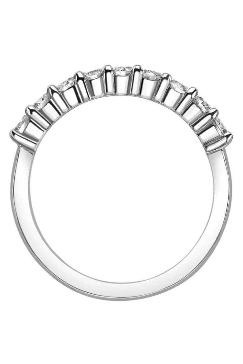 1/2 Ct Lab Grown Diamond Stackable Anniversary Wedding Ring Gold, Alternate, color, 10k White Gold