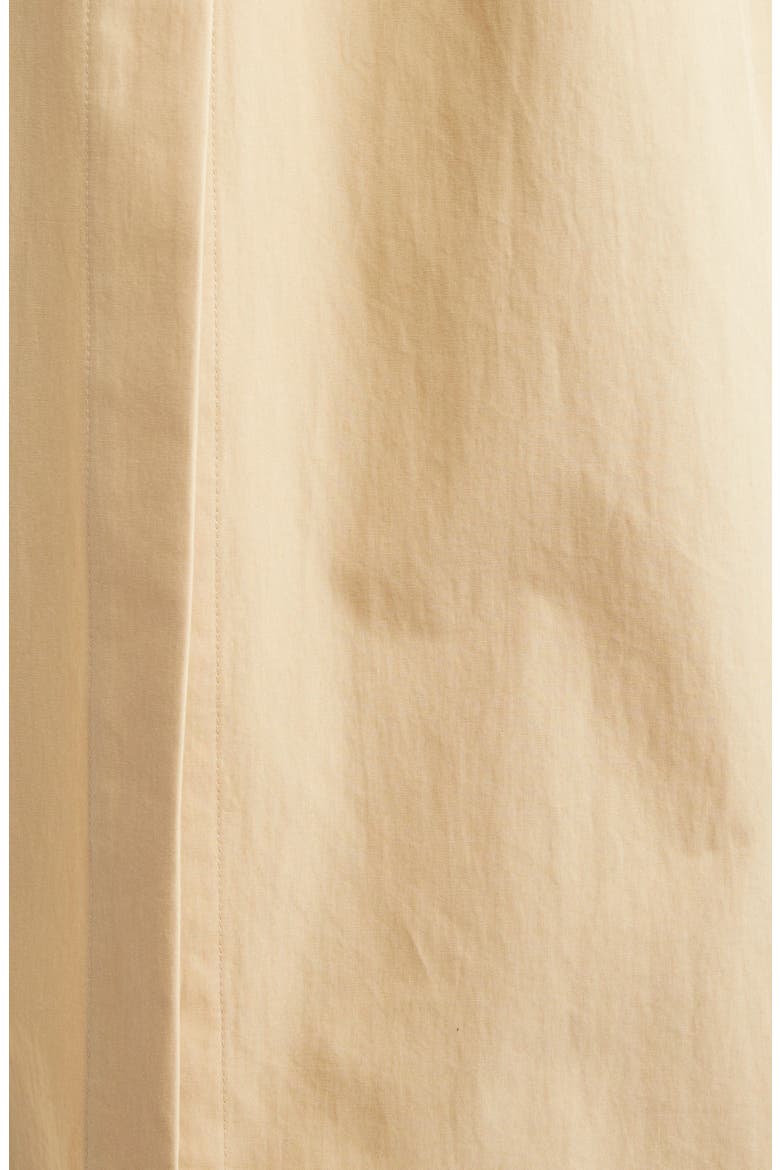 Piped Cotton Poplin Trench Coat, Alternate, color, BEIGE