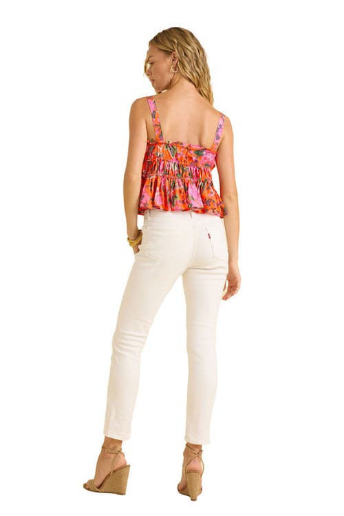 Calypso St Barth Calypso St. Barth Lola Top In Pink Floral