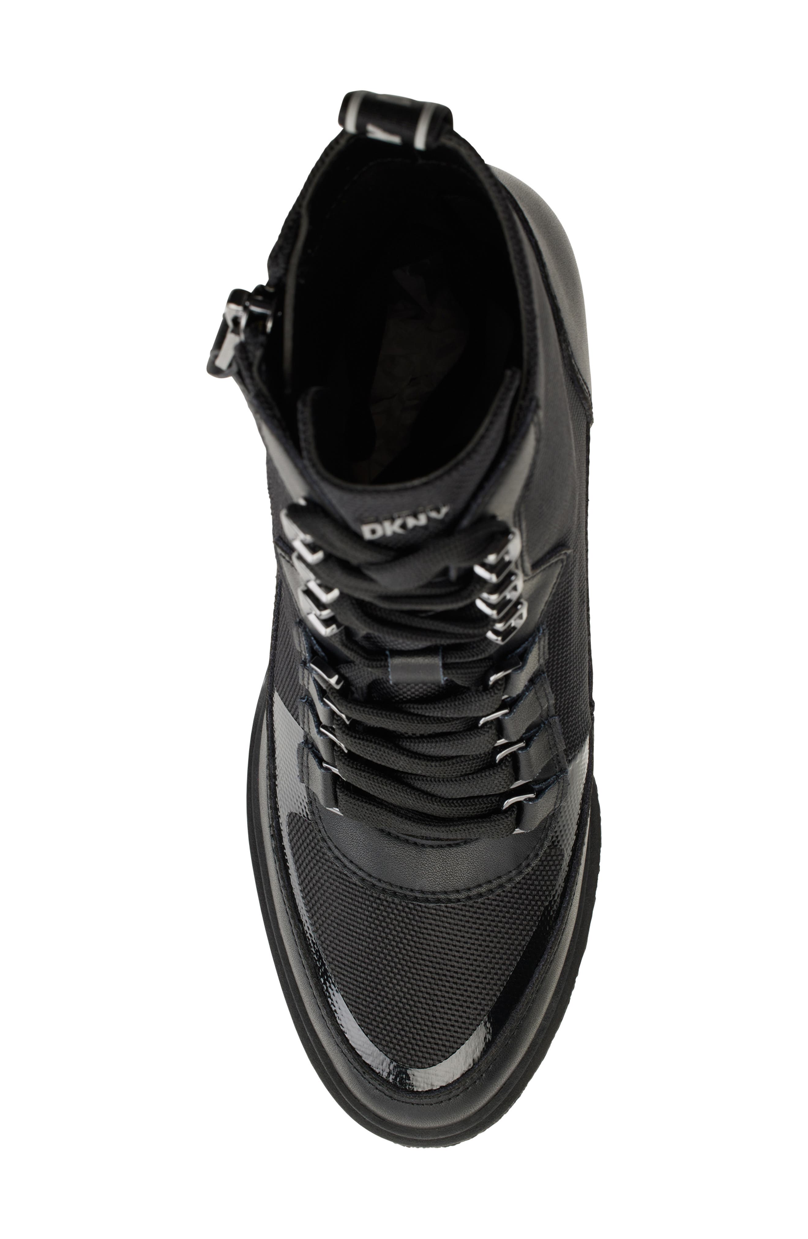 DKNY Toia Platform Bootie, Alternate, color, Black