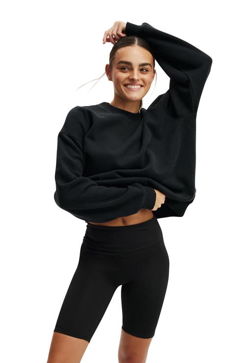 Women's Active Plush Crew Sweatshirt