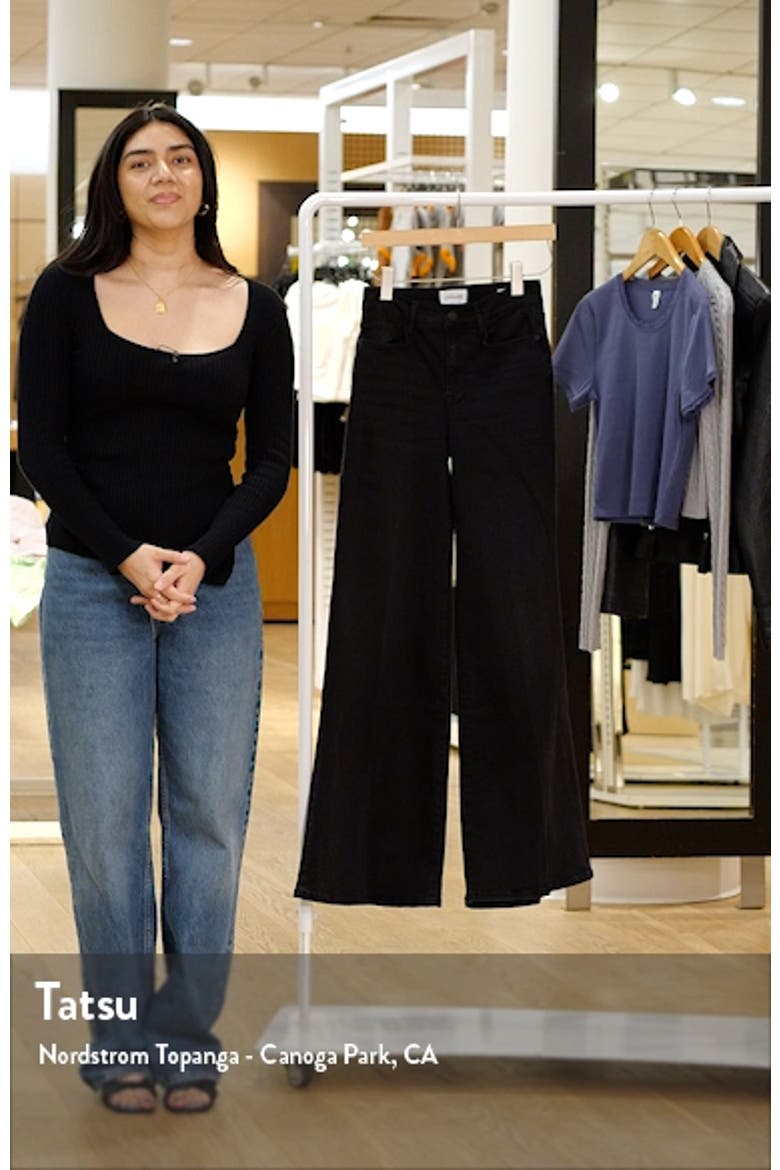 Le Palazzo High Waist Wide Leg Jeans video