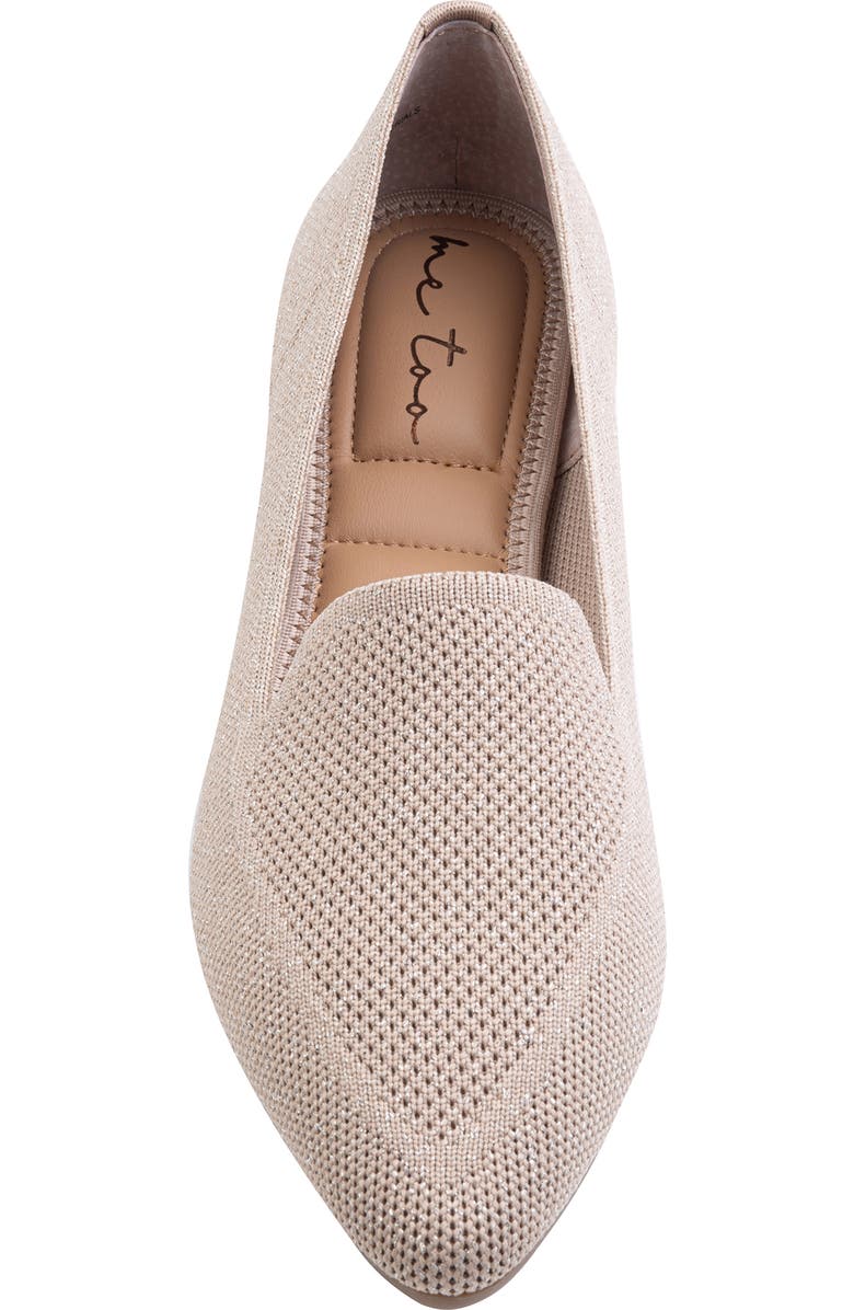 Me Too Alia Flat, Alternate, color, Bisque Metallic