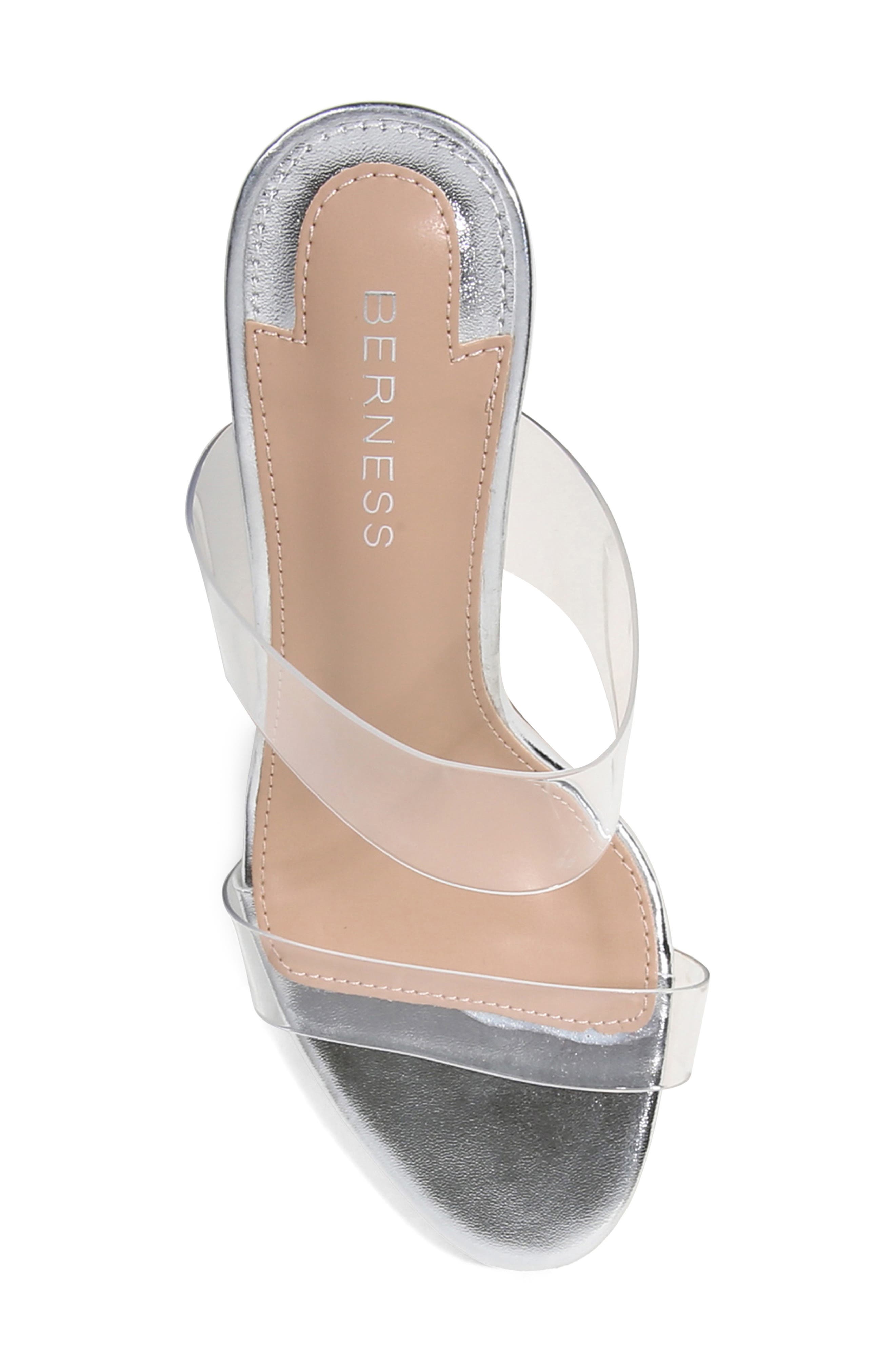 Calia Vinyl Slide Sandal, Alternate, color, SILVER