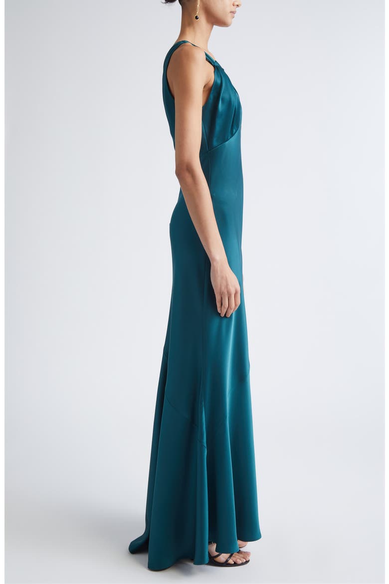 Liquid Satin Gown, Alternate, color, TOURMALINE