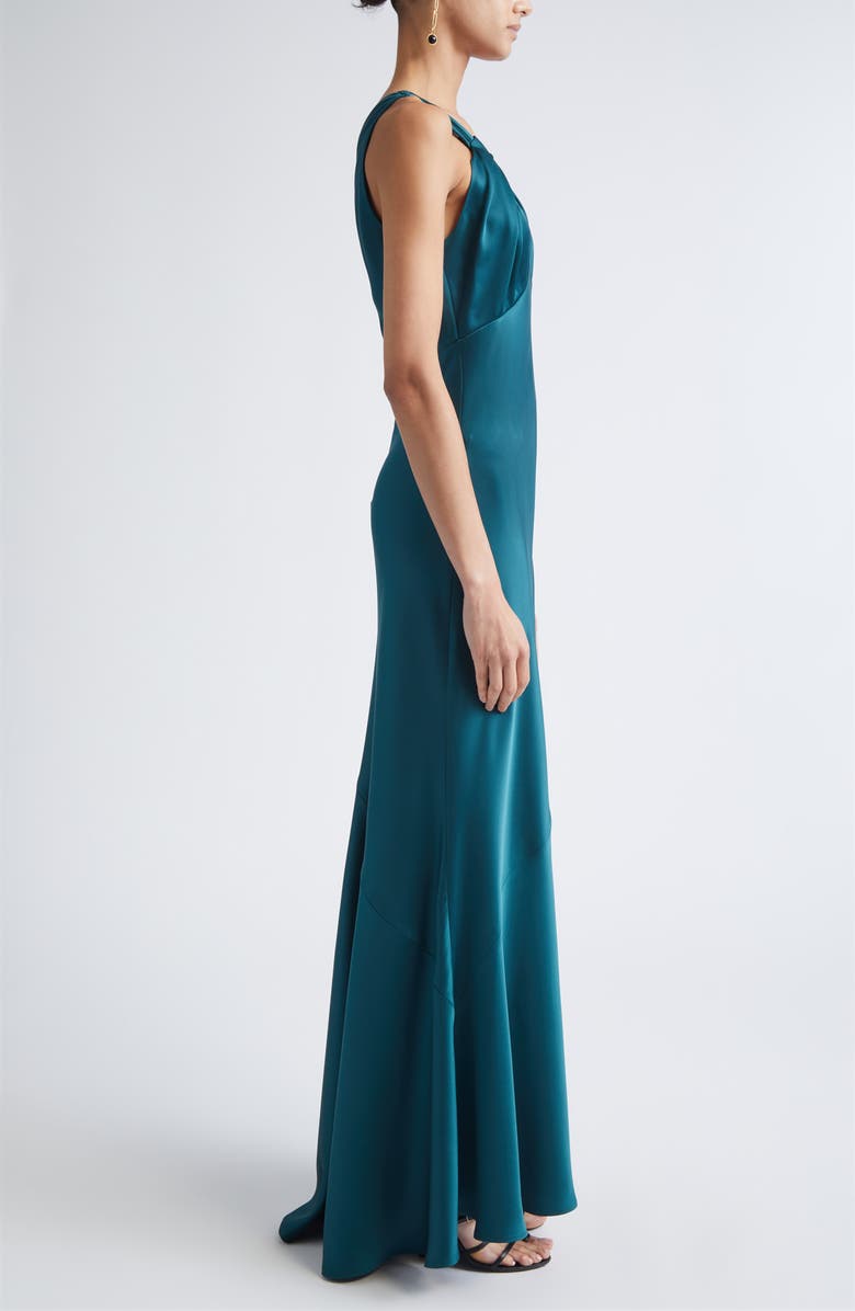 ST. JOHN Liquid Satin Gown, Alternate, color, Tourmaline