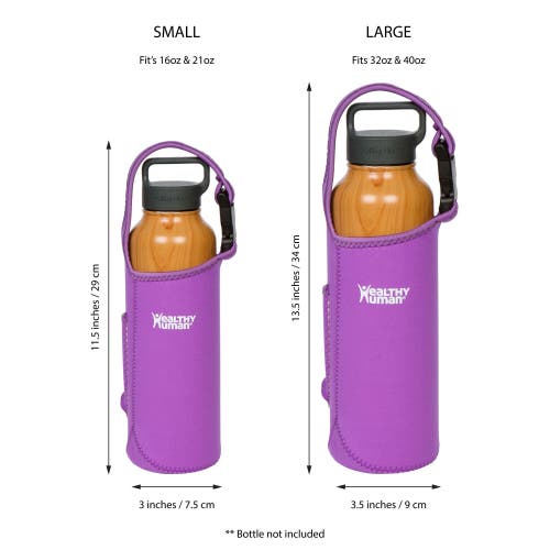 Healthy Human Water Bottle Take Me With U Sling Small In Purple