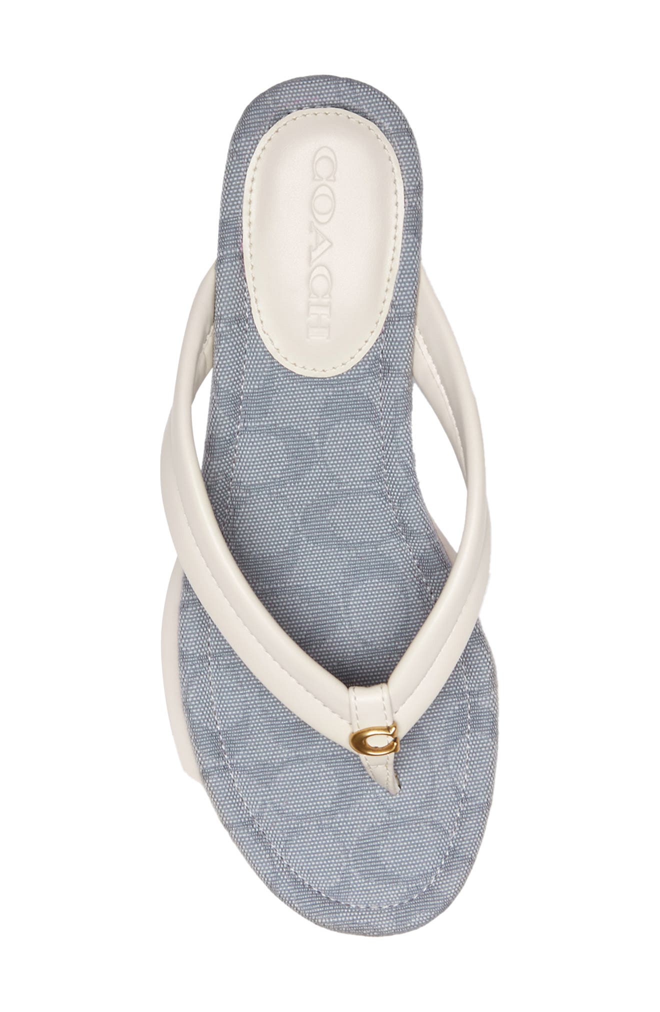 Franki Platform Wedge Flip Flop, Alternate, color, CHALK