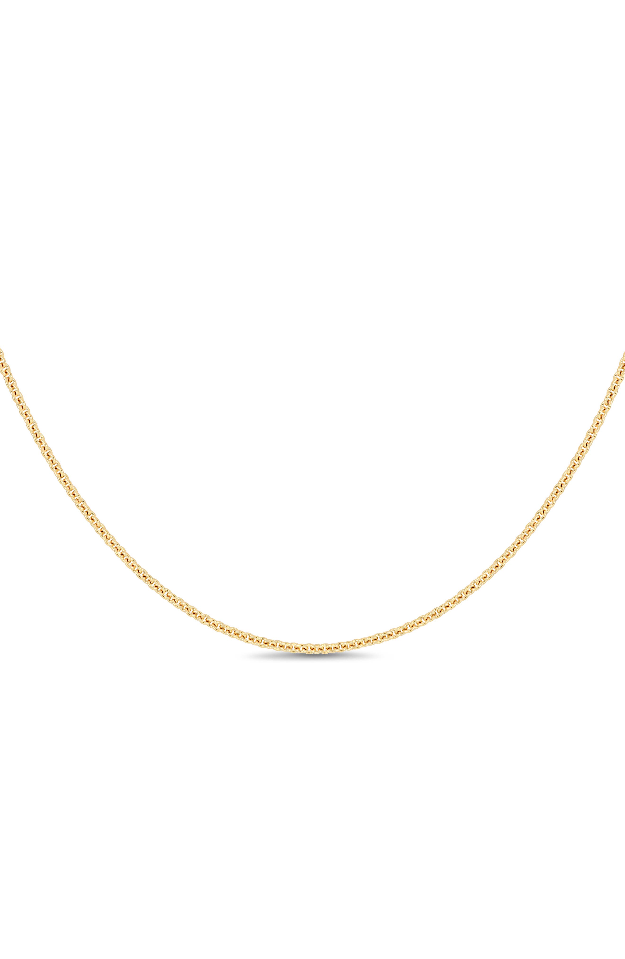Bony Levy 14K Gold Cable Chain Necklace, 1.5mm (Women) | Nordstrom