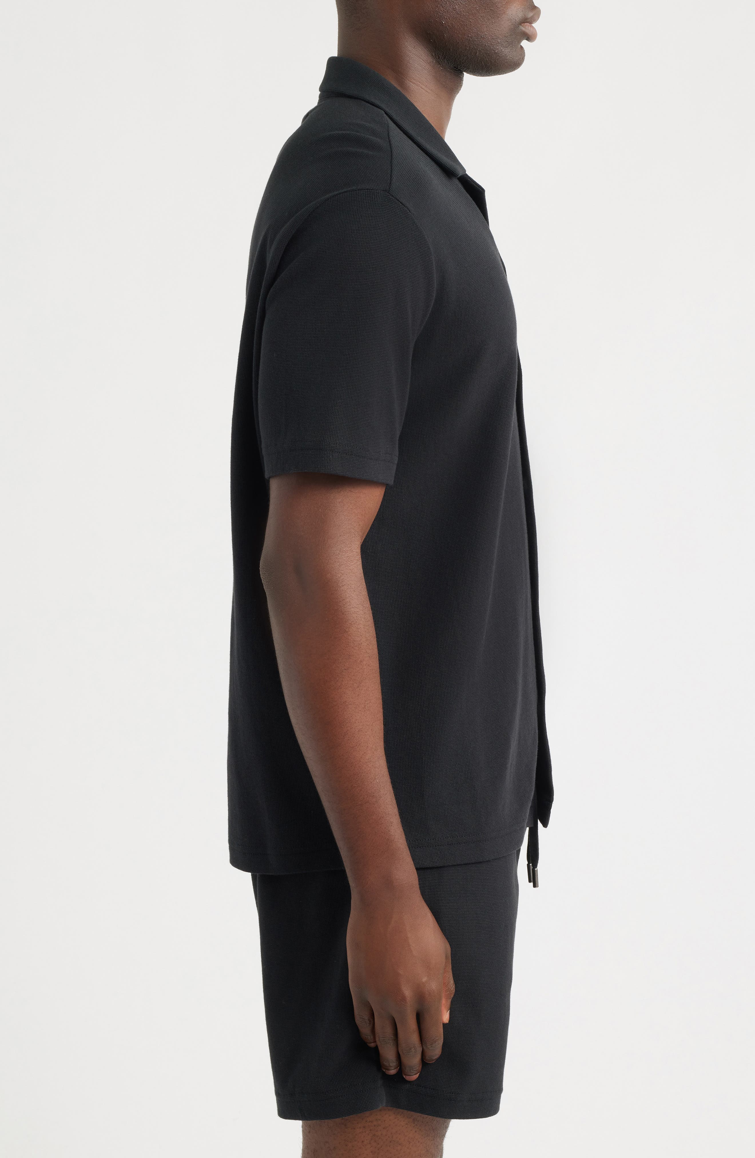 Мужские Nordstrom Seaport Knit Cotton Camp Shirt — фото 4