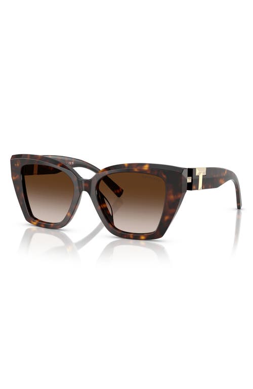 Tiffany & Co . 52mm Gradient Square Sunglasses In Brown