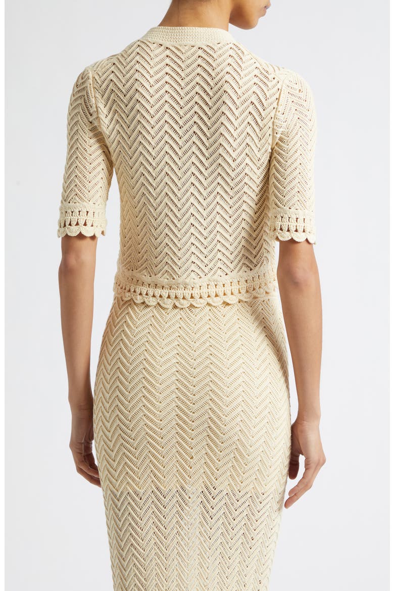 Simon Short Sleeve Cardigan, Alternate, color, BUTTER