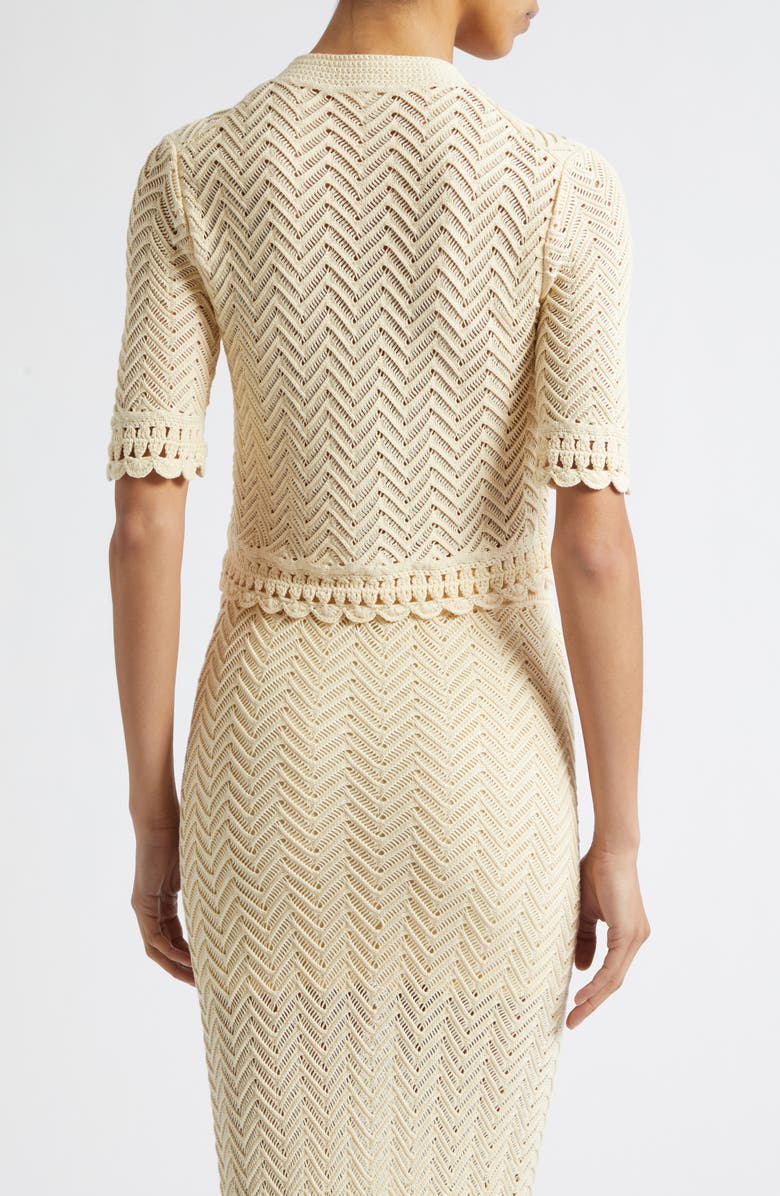 A.L.C. Simon Short Sleeve Cardigan, Alternate, color, Butter