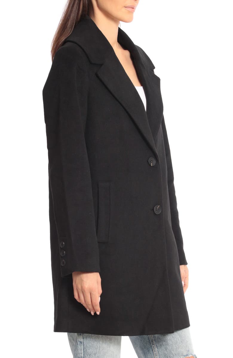 Avec Les Filles Single Breasted Peacoat, Alternate, color,