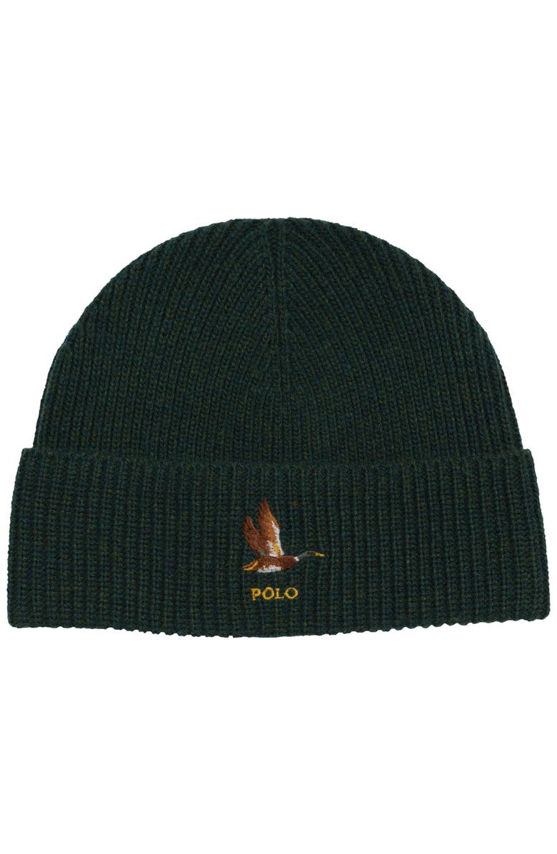 Polo Ralph Lauren Duck Beanie, Main, color, Hunt Club Green